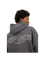 unisex mikina s kapucí šedá model 21467618