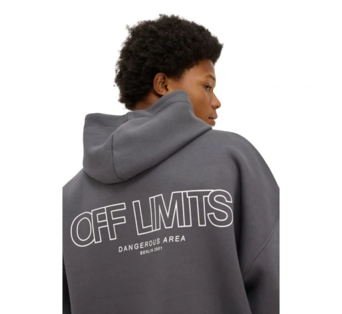 unisex mikina s kapucí šedá model 21467618