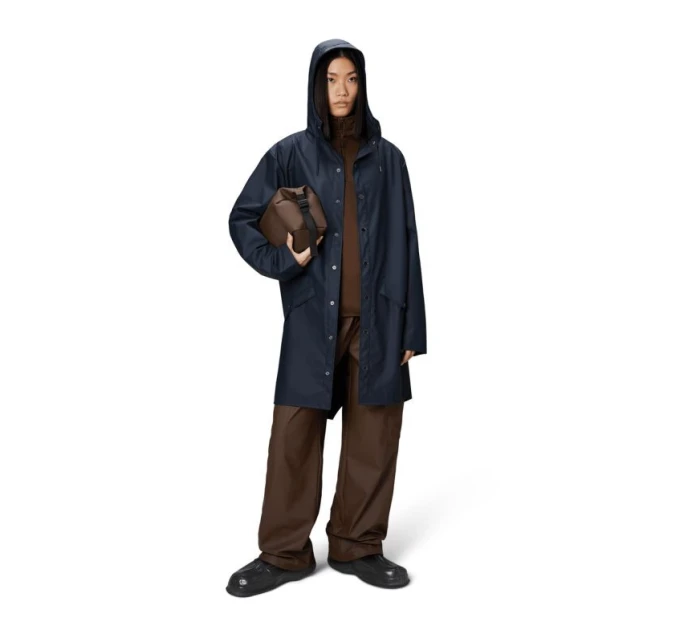 Rains unisex dlhá bunda do dažďa LONG JACKET W3 12020 47 NAVY Rains unisex dlhá bunda do dažďa LONG JACKET W3 12020 47 NAVY