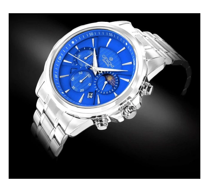 Pánské hodinky Chronograph Sapphire Silver Blue model 21807483 - Giewont Pánské hodinky Chronograph Sapphire Silver Blue model 21807483 - Giewont