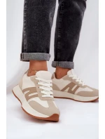 Dámské Sportovní Boty Na Platformě Béžové model 21686217 - Boto Dámské Sportovní Boty Na Platformě Béžové model 21686217 - Boto