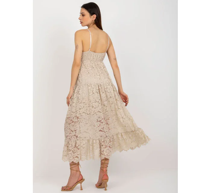 Sukienka TW SK BI model 18634004 beżowy - FPrice Sukienka TW SK BI model 18634004 beżowy - FPrice