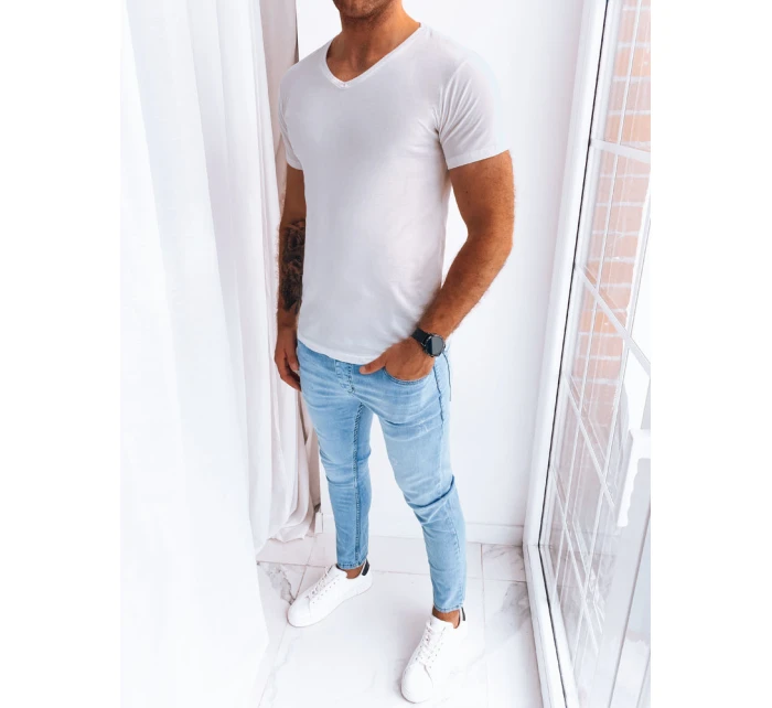 Pánské základní tričko v barvě ecru Dstreet model 21968784 - FashionStreet