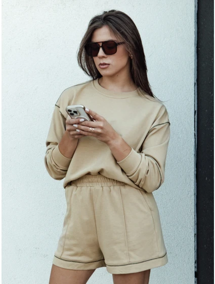 Dámská tepláková souprava beige Dstreet model 21978449 - FashionStreet