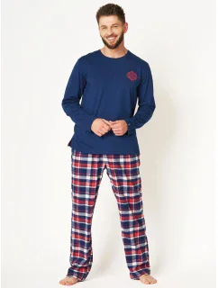 Kľúč MNS 613 B24 Flanelové pánske pyžamo M-2XL
