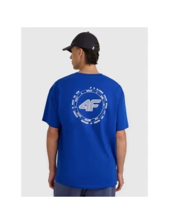 Pánske tričko oversize s potlačou 4F 4FWAW25TTSHM2403-36S