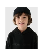 Chlapčenská fleecová mikina s kapucňou 4F Junior 4FJWAW24TFLEM213-20S