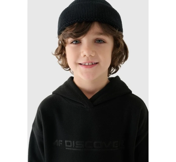 Chlapčenská fleecová mikina s kapucňou 4F Junior 4FJWAW24TFLEM213-20S