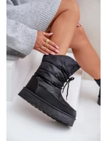 Sněhule na platformě se zipem Big Star model 21678314 Černé - Big Star Shoes Sněhule na platformě se zipem Big Star model 21678314 Černé - Big Star Shoes