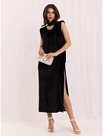 Sukienka LK SK model 22401009 czarny - FPrice Sukienka LK SK model 22401009 czarny - FPrice