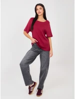 T shirt RV TS model 21888959 bordowy - FPrice