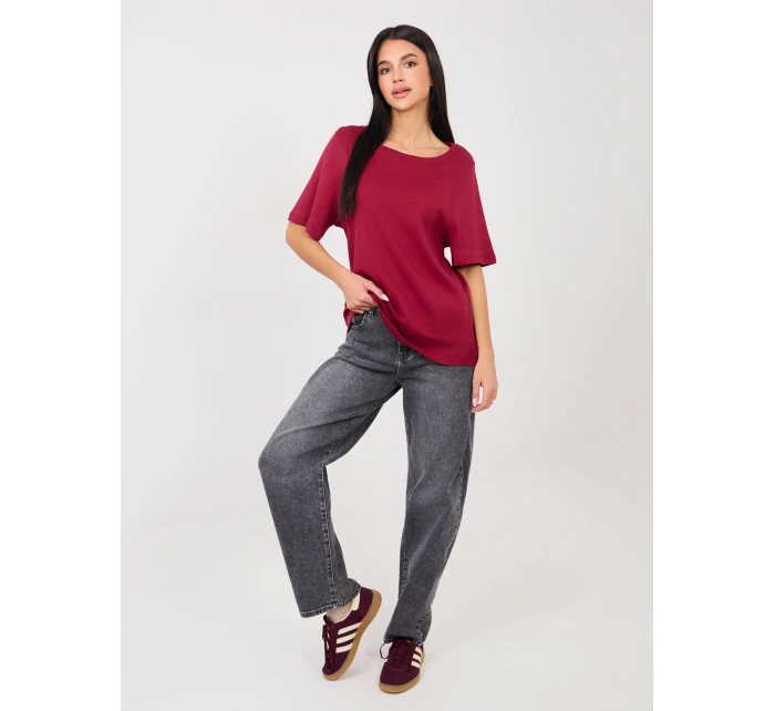 T shirt RV TS model 21888959 bordowy - FPrice