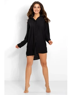 Dámska nočná košeľa Bella Black - Momenti Per Me
