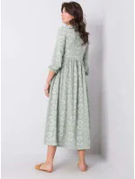 Dámske šaty 232 SK 8009.16 Pistáciová vzor - RUE PARIS Dámske šaty 232 SK 8009.16 Pistáciová vzor - RUE PARIS