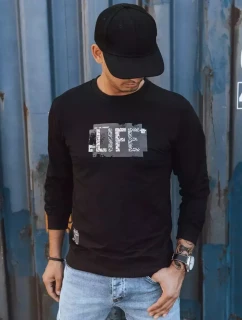 Pánská mikina s potiskem černá Dstreet model 21966064 - FashionStreet