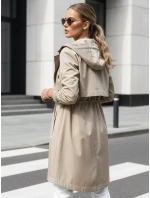 Dstreet dámská přechodná bunda typu parka velbloudí barvy model 21974192 - FashionStreet