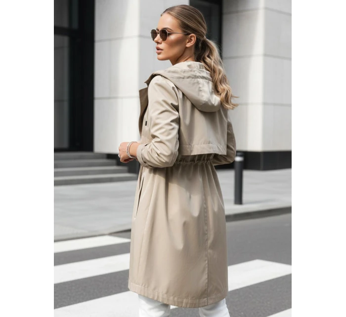 Dstreet dámská přechodná bunda typu parka velbloudí barvy model 21974192 - FashionStreet