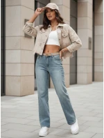 Dámské džínové kalhoty se širokými nohavicemi blue Dstreet model 21987979 - FashionStreet