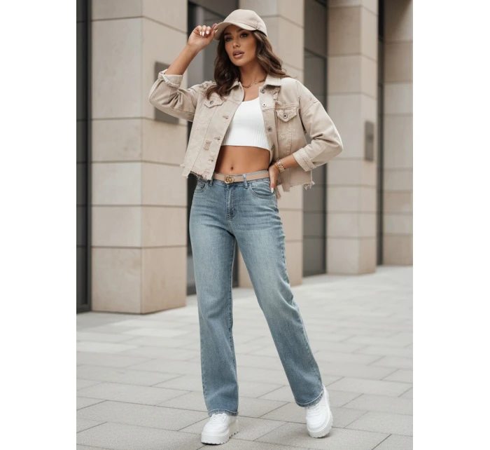 Dámské džínové kalhoty se širokými nohavicemi blue Dstreet model 21987979 - FashionStreet