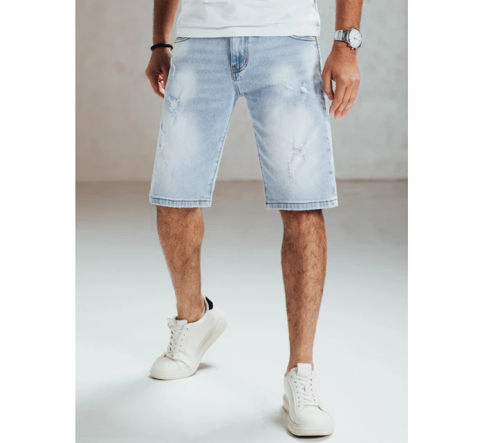 Pánske modré džínsové šortky FashionStreet SX2568 Pánske modré džínsové šortky FashionStreet SX2568
