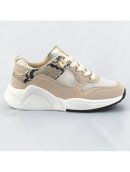 Béžové dámske športové topánky (6348) Béžové dámske športové topánky (6348)