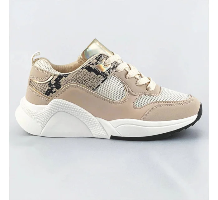 Béžové dámske športové topánky (6348) Béžové dámske športové topánky (6348)
