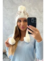 Dámske uši Balbina K381 light ecru