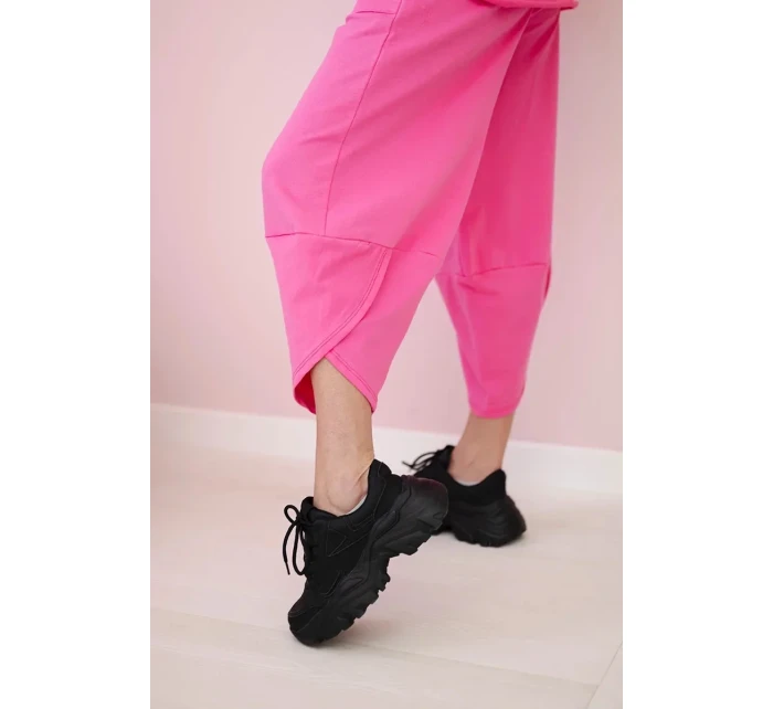 Bavlněná mikina kalhoty set světle růžová Bavlněná mikina kalhoty set světle růžová