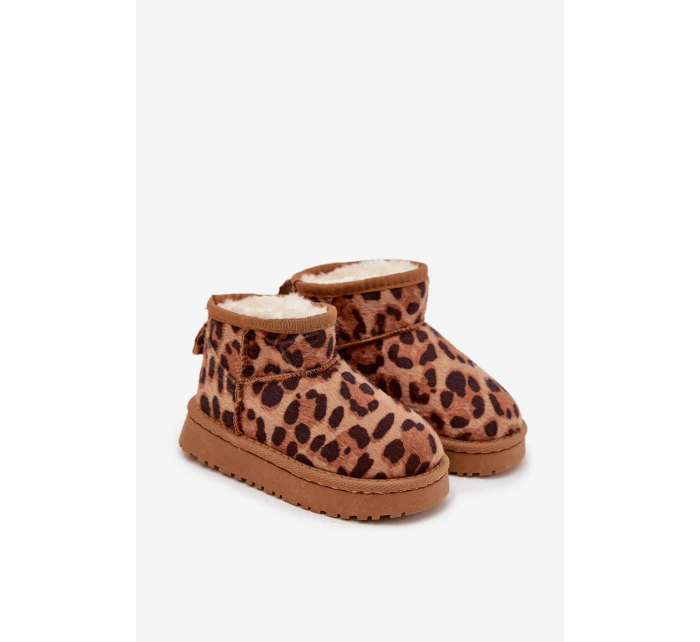 Dětské sněhule vyhřívané s Panterka Hnědé model 21718620 - Boto