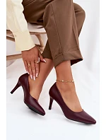 Červené eko kožené lodičky Sergio Leone Červené eko kožené lodičky Sergio Leone