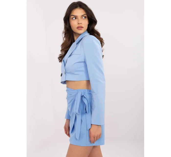 Spódnica MI SD model 20913004 jasny niebieski - FPrice Spódnica MI SD model 20913004 jasny niebieski - FPrice