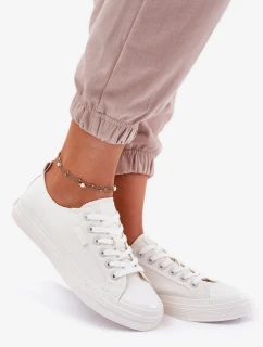 Dámské plátěné tenisky Big Star – bílé