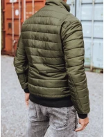 Pánská přechodná prošívaná zelená bunda Dstreet model 21963672 - FashionStreet
