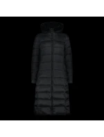 Dámský zimní dlouhý kabát zateplená bunda s kapucí černá model 21350594 - CMP