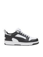 Dětské boty Rebound Lo Mid white and black 01 model 21396401 - Puma Dětské boty Rebound Lo Mid white and black 01 model 21396401 - Puma