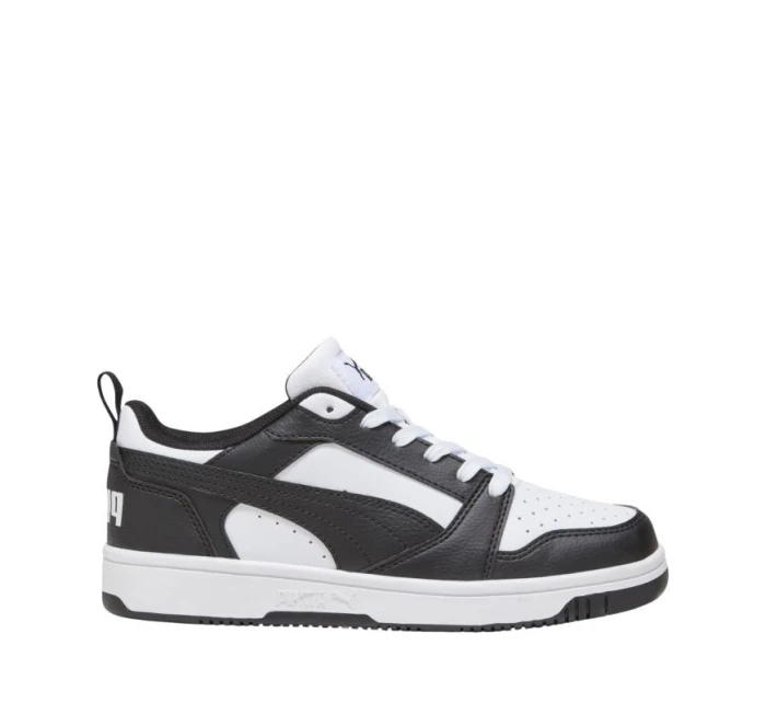 Dětské boty Rebound Lo Mid white and black 01 model 21396401 - Puma Dětské boty Rebound Lo Mid white and black 01 model 21396401 - Puma