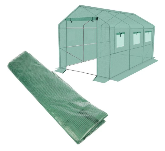 Krycia plachta pre záhradný tunel 200x350x200 cm ZELENÁ