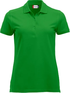 Clique Classic Marion S/S Dámske polo tričko z hrubej bavlny 67.8246 jablkovozelené