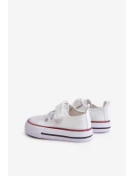 Dětské Tenisky Textilní Na Suchý Zip Bílé model 21673288 - Boto