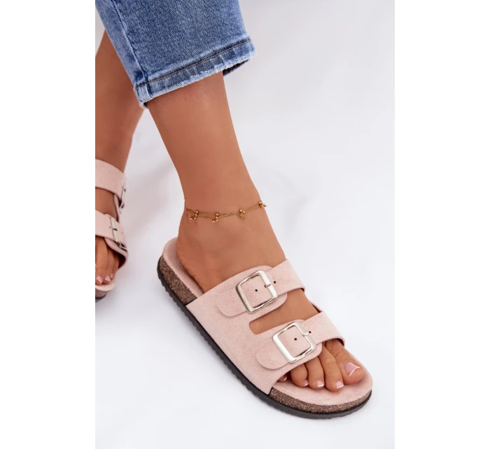 Dámské žabky Světle růžové Oliena