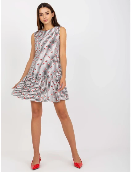 Šaty LK SK 506962.35P biela a čierna Šaty LK SK 506962.35P biela a čierna