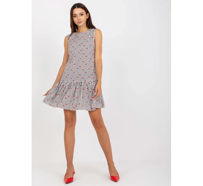 Šaty LK SK 506962.35P biela a čierna Šaty LK SK 506962.35P biela a čierna