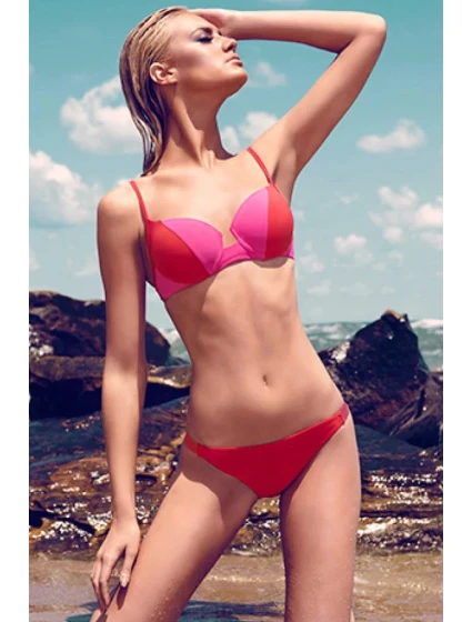 Dámské plavky dvoudílné bikiny červené Červená model 15042358 - OEM Dámské plavky dvoudílné bikiny červené Červená model 15042358 - OEM