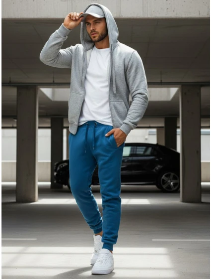 Pánské modré tepláky Dstreet model 21964544 - FashionStreet