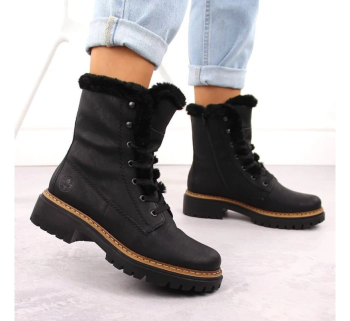 W boty s kožešinou model 20845368 - Rieker W boty s kožešinou model 20845368 - Rieker