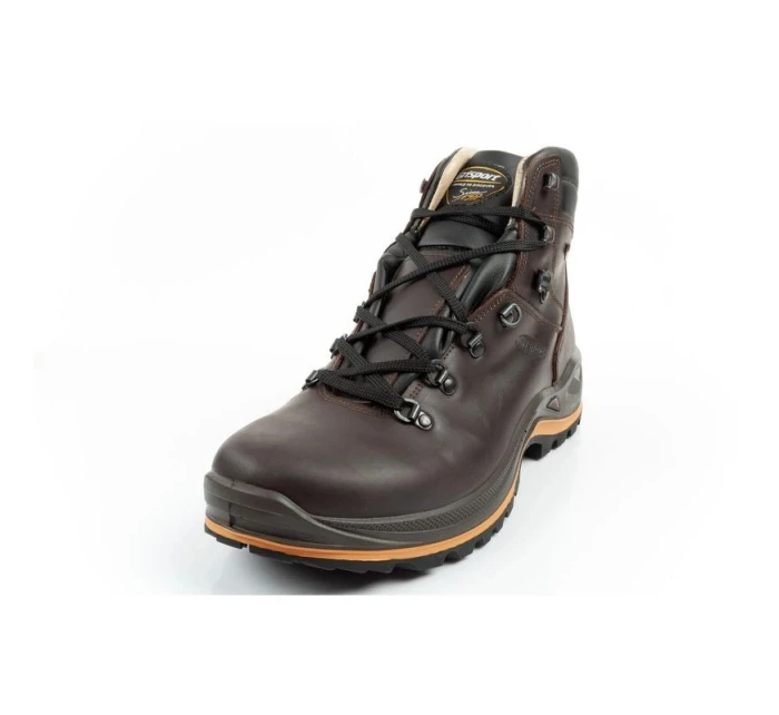 Grisport Marrone pánske trekové topánky kožené nepremokavé členkové topánky