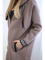 Mikina s kapucí na zip mocca Mikina s kapucí na zip mocca