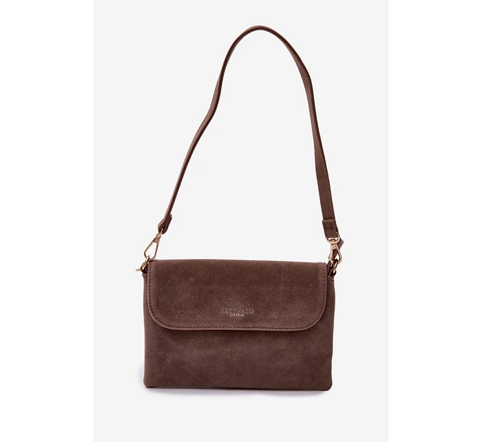 Malá Kabelka z Eko semiše Tmavě béžová model 22111528 - Flora&Co