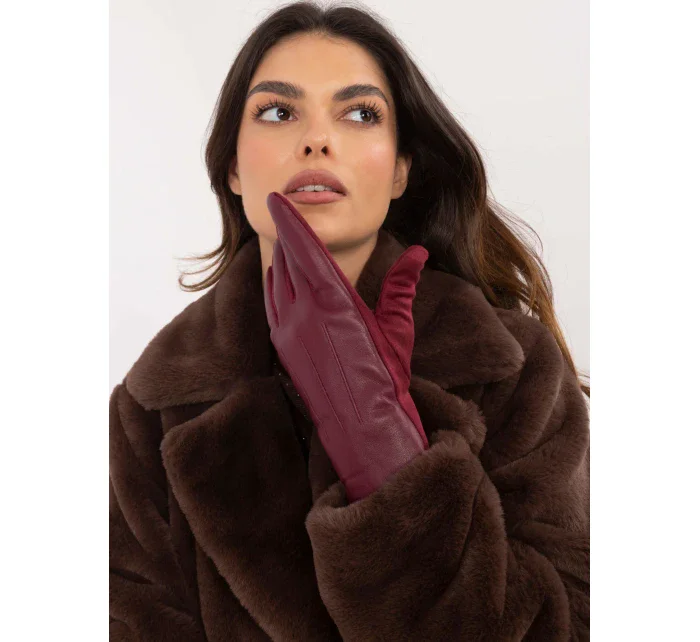 AT RK rukavice model 20585865 bordó - FPrice