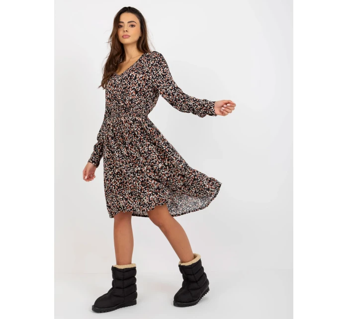 Šaty D73771M30365A čierno-béžové Šaty D73771M30365A čierno-béžové